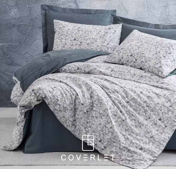 روتختی طوسی طرح برگ کاوری مدل Molly