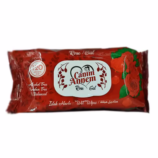 دستمال مرطوب با عصاره گل رز جانیم آنم