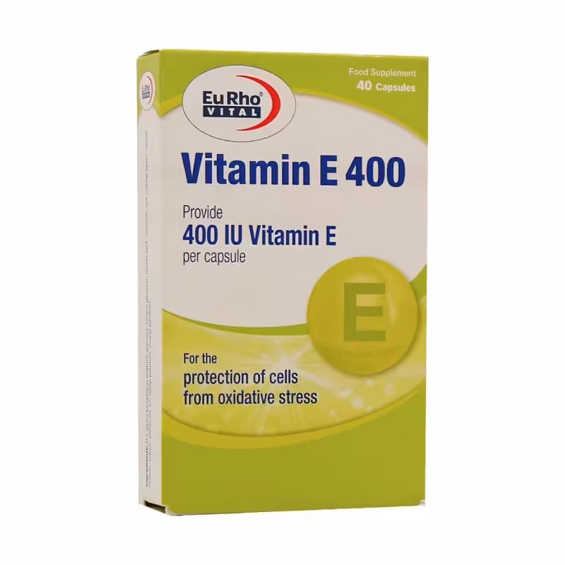 کپسول ژلاتینی ویتامین E 400 واحد یوروویتال 40 عددی