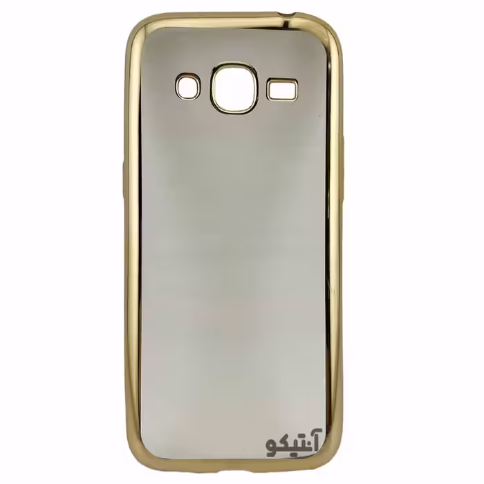 قاب Samsung J2-2016 مدل ژله ای شفاف دورطلایی