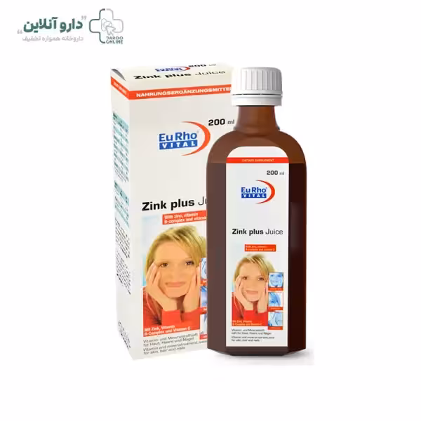 شربت زینک پلاس جویس یوروویتال 200 میلی‌لیتر