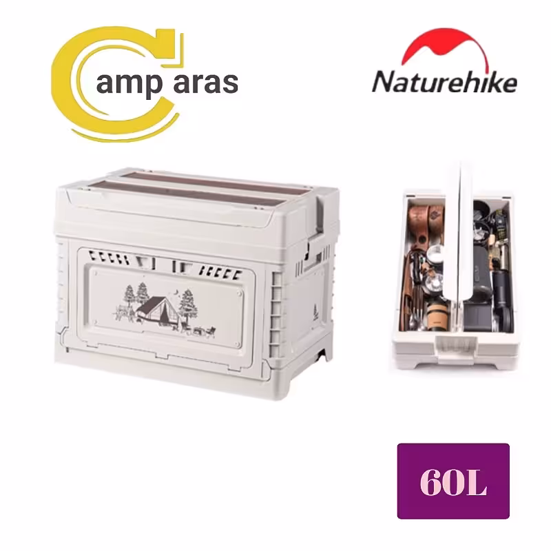 باکس لوازم تاشو نیچرهایک 60 لیتر CNH22SN019 اورجینال - کمپ آراس