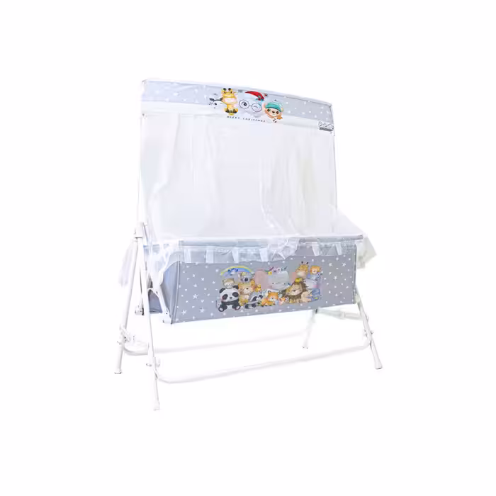 گهواره نوزاد شادی مدل مخمل طرح باغ وحش