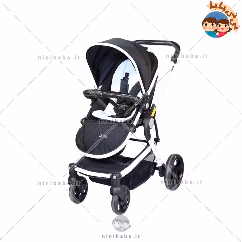 سرویس 5 تکه کالسکه دلیجان مدل رما پلاس مشکی