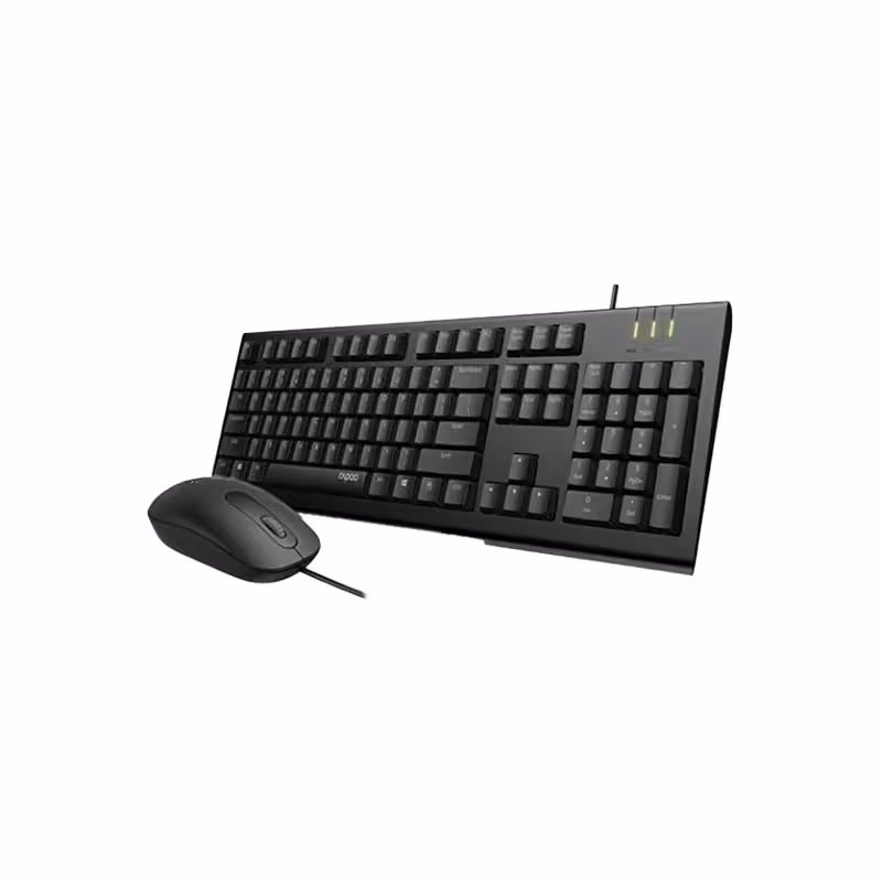 کیبورد و ماوس سیم دار رپو مدل RAPOO X120 PRO