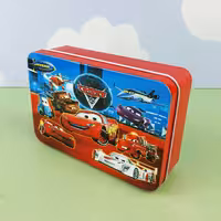 پازل چوبی 100 تکه جعبه فلزی طرح مکویین کارتون ماشین ها(خارجی)