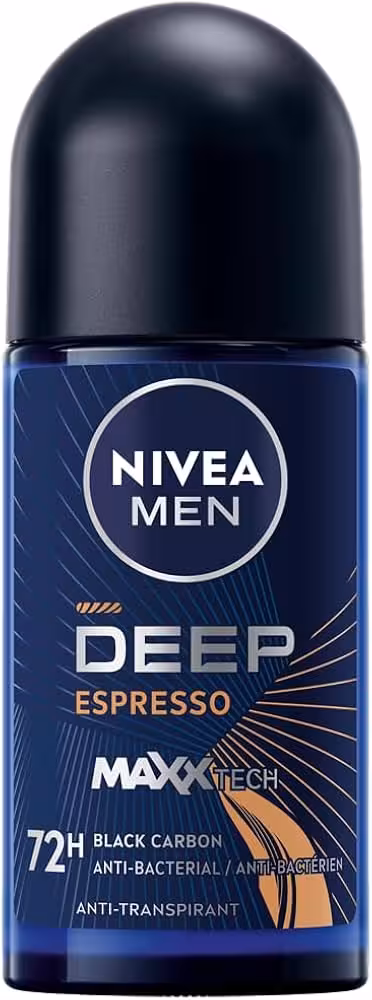 مام رول ضد تعریق نیوا مردانه دیپ اسپرسو حجم 50 میلی‌لیتر Nivea Men Deep Black Carbon Espresso Anti-Perspirant