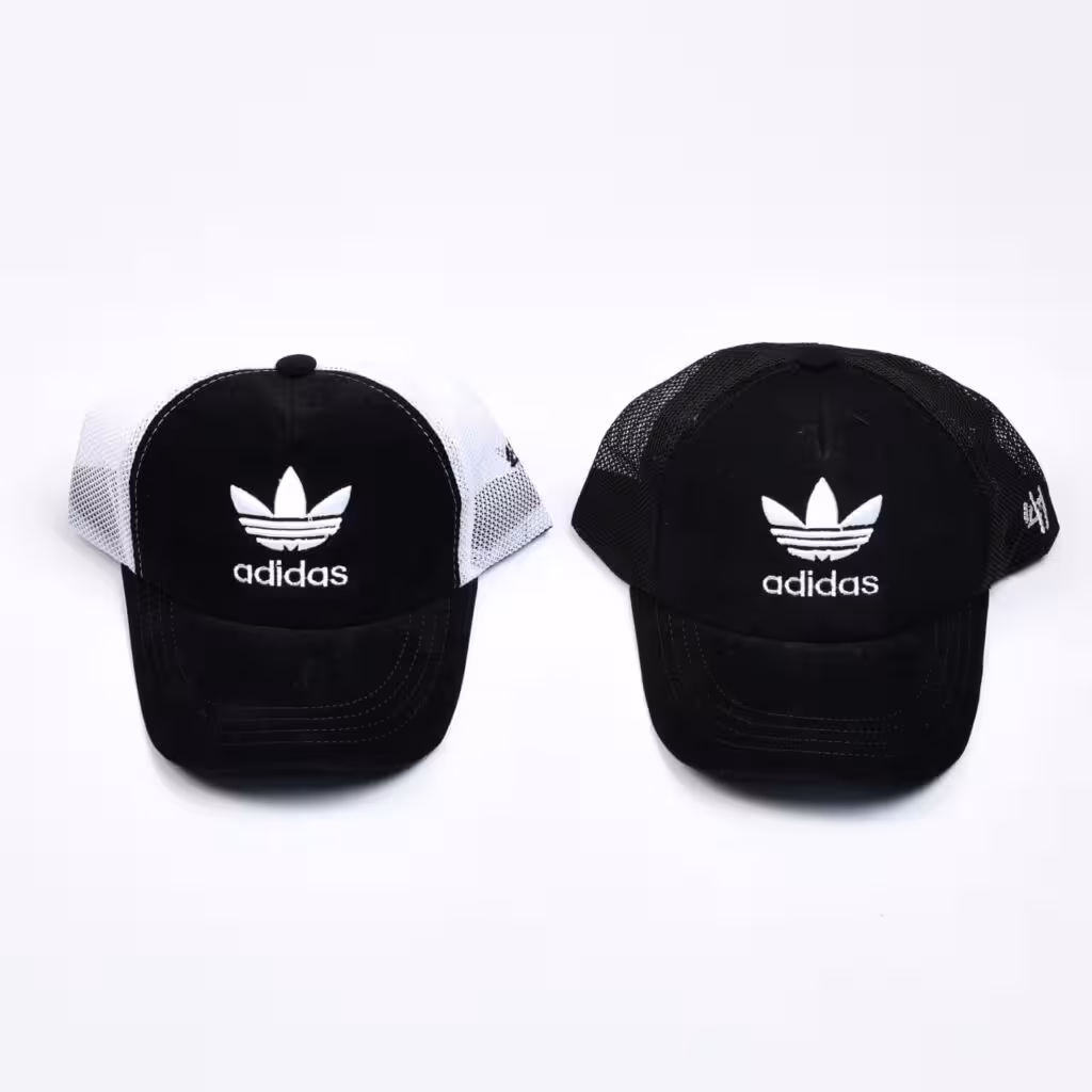 کلاه پشت توری آدیداس جنس مخمل پشت توری طول نقاب 8 سانتی متر