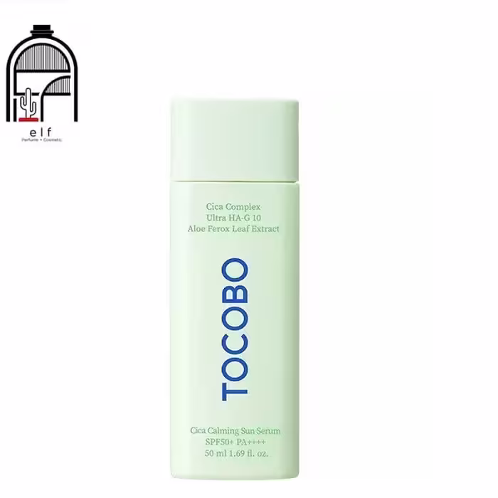 سرم محافظ پوست صورت، ضد آفتاب، حاوی عصاره سنتلا (سیکا)، برند Tocobo، مدل Cooling Sun Serum