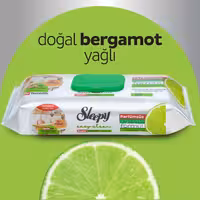 دستمال مرطوب چربی زدا اسلیپی مخصوص آشپزخانه و سطوح با رایحه لیمو 50 عددی