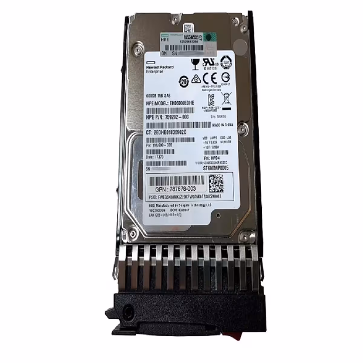 هارد دیسک اینترنال اچ پی ای مدل 600GB 12G SAS 15K J9F42a ظرفیت 600 گیگابایت