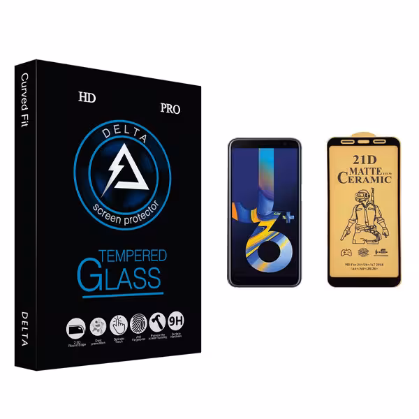 محافظ صفحه نمایش سرامیکی دلتا مدل HD مناسب برای گوشی موبایل سامسونگ Galaxy J6 Plus