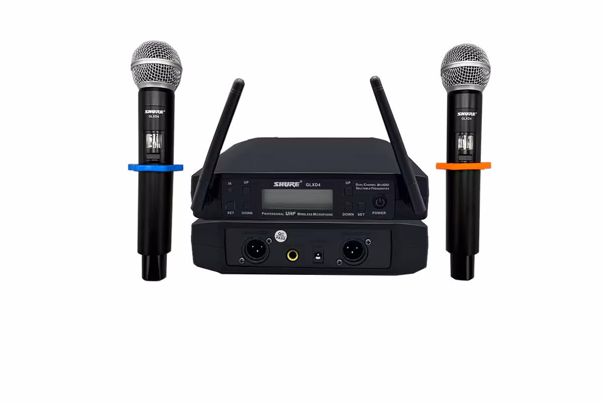 میکروفن بیسیم شور SHURE GLXD4 مدل دو کانال دستی