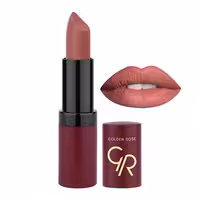 رژ لب جامد مات و مخملی گلدن رز Golden Rose مدل GR Velvet Matte Lipstick شماره 16
