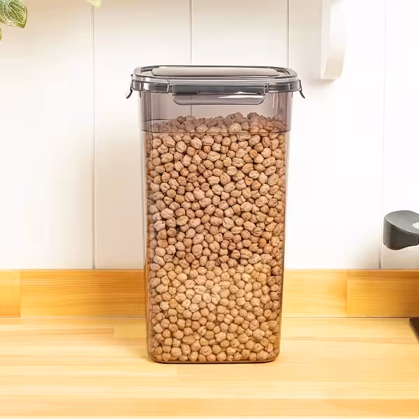 بانکه درب قفلدار فولی لایف ضدنشتی 3200 میلی لیتری رنگ دودی (tesny) کد 5013