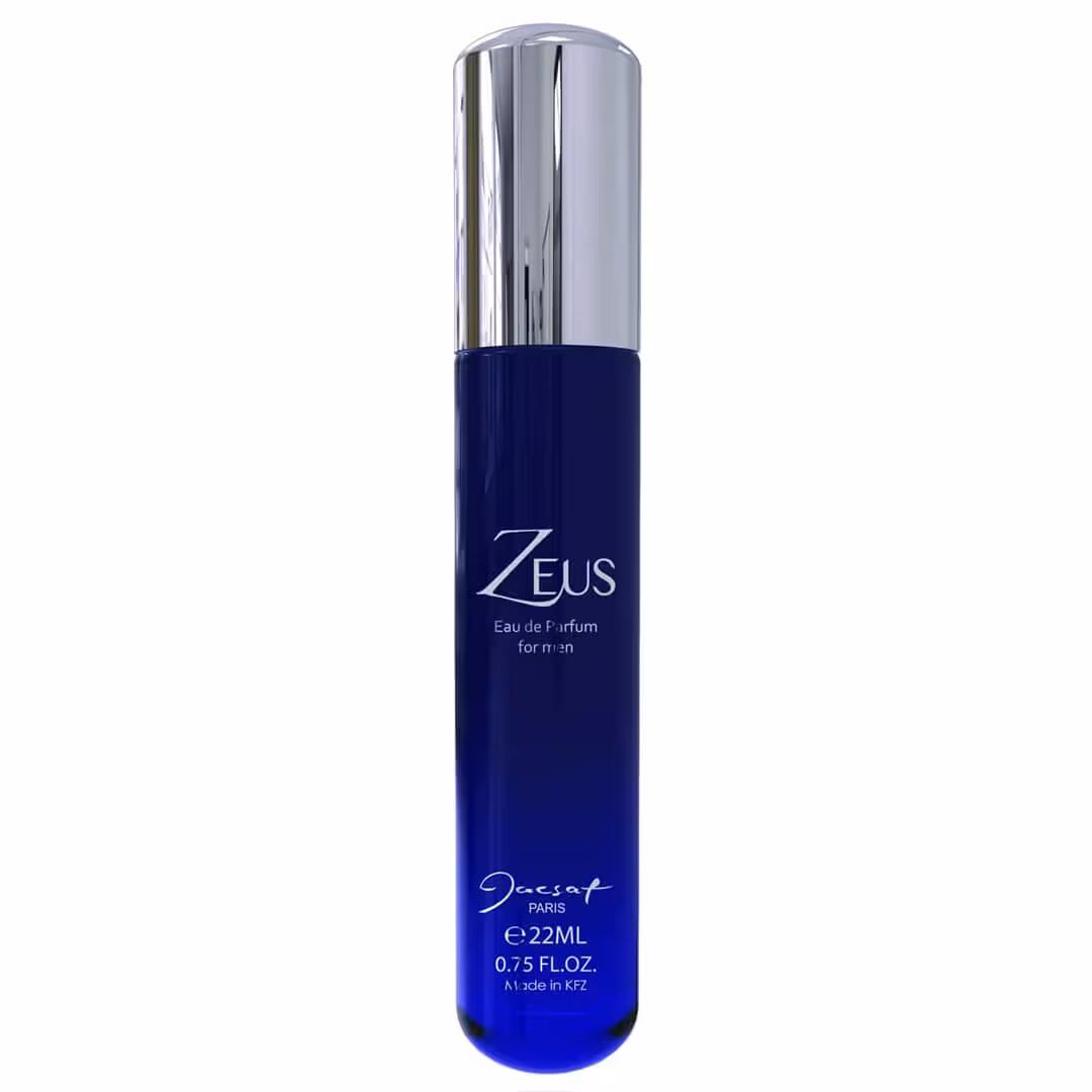 عطر جیبی مردانه ژک ساف زئوس Jacsaf Zeus حجم 22 میلی لیتر