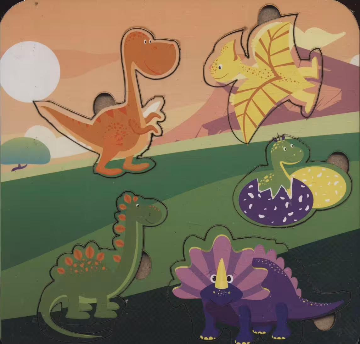 کتاب پازل چوبی آشنایی با دایناسور