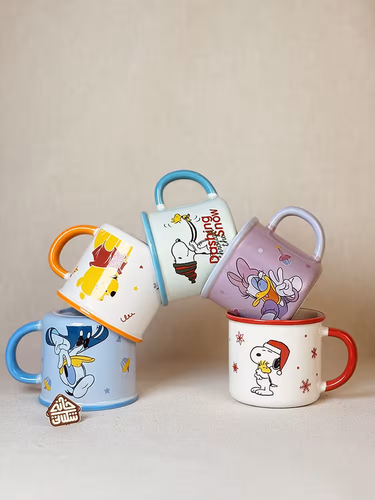 ماگ لبه رنگی فانتزی خانواده دیزنی کد002744