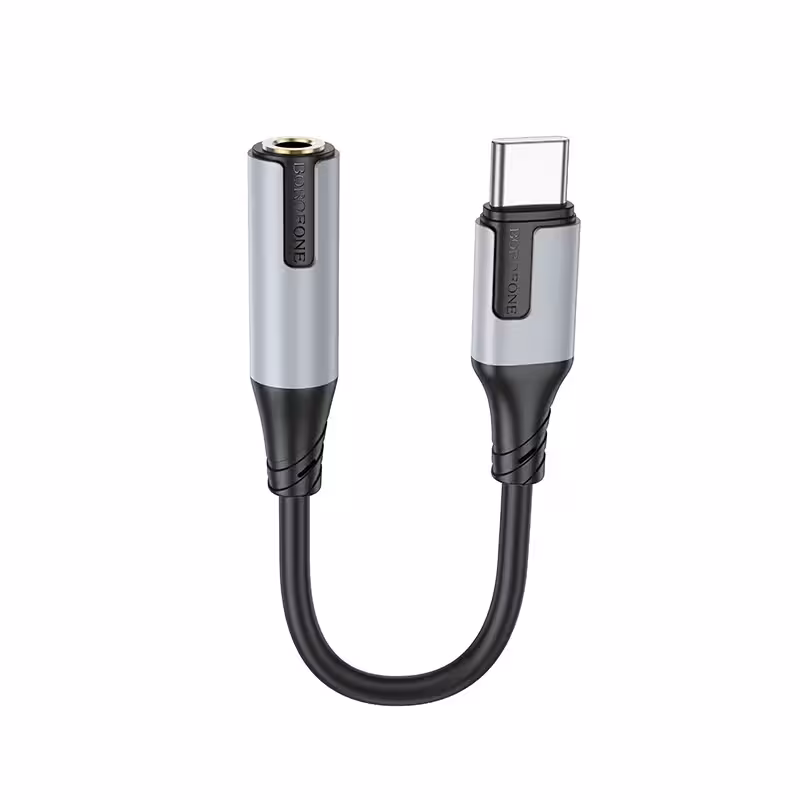مبدل OTG جک USB-C TO AUX 3.5mm بروفون مدل BV19