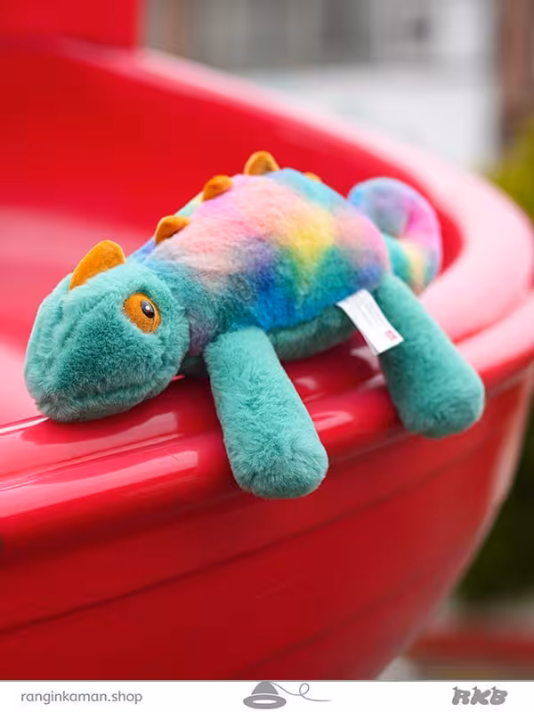 عروسک سمندر رنگین کمان کوچک کد 215 Little rainbow salamander doll