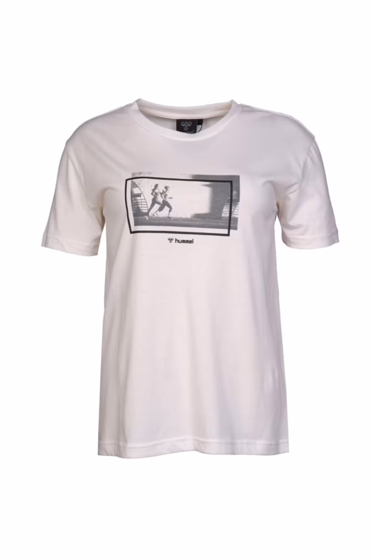 تی شرت ورزشی سفید زنانه seida کوتاه sleeved t shirt hummel