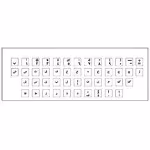 برچسب حروف فارسی کیبورد کد 002