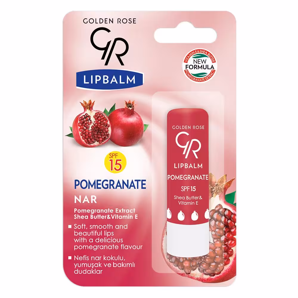 بالم لب انار گلدن رز با SPF15