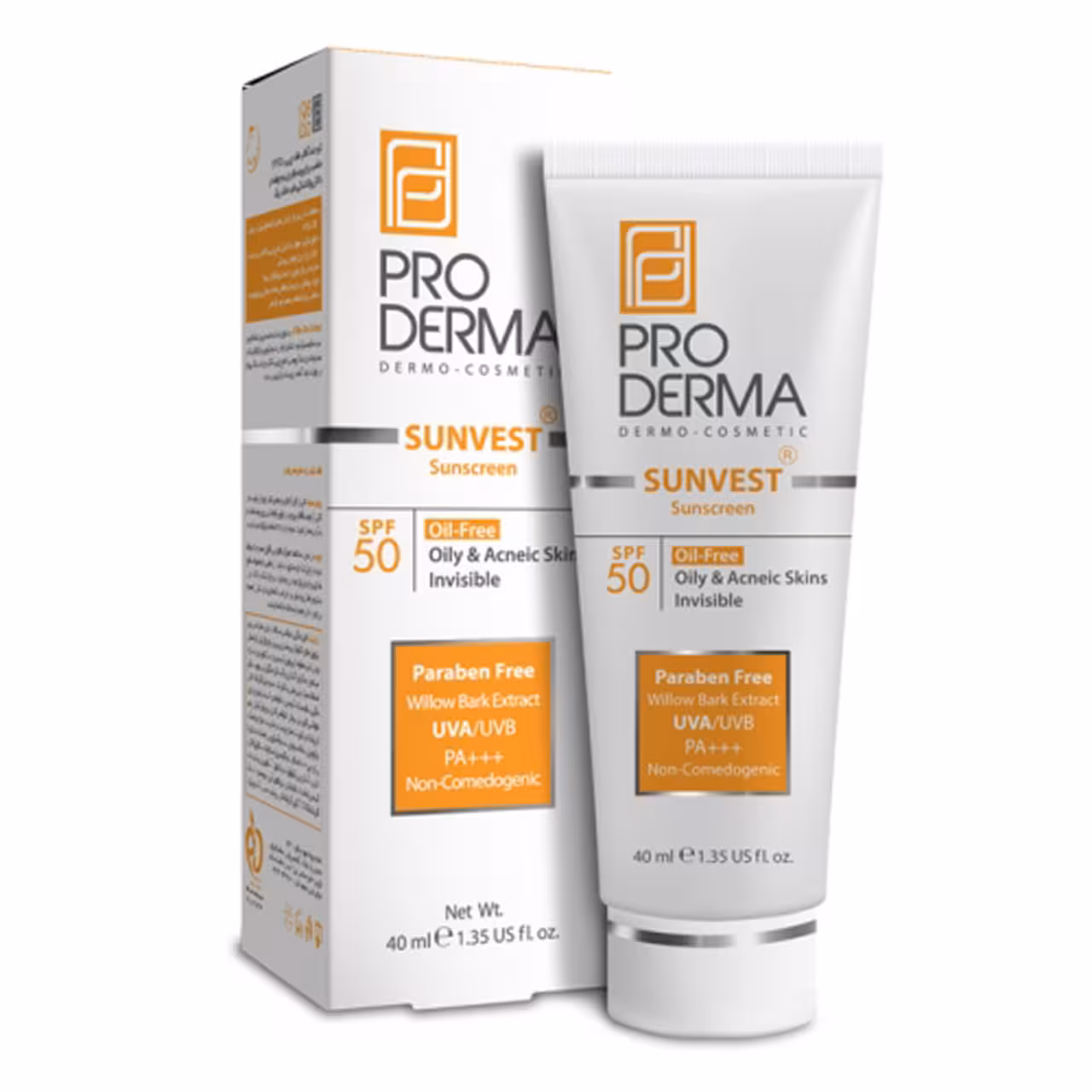 پرودرما ضدافتاب فاقد چربی-SPF50 بی رنگ