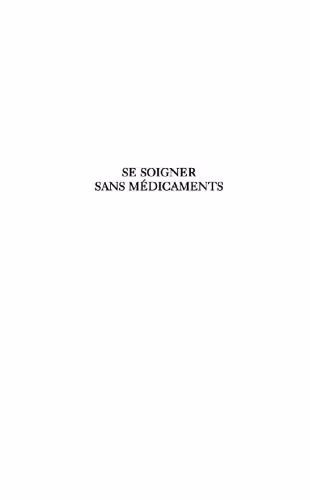 خرید و دانلود نسخه کامل کتاب Se soigner sans médicament