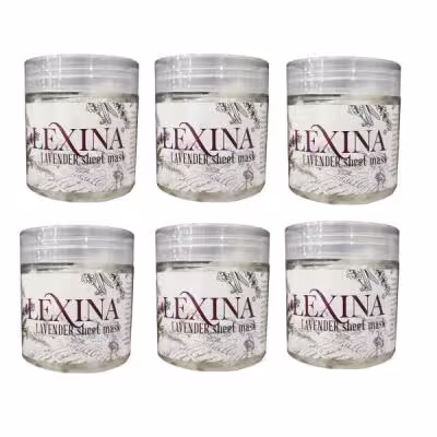 ماسک ورقه ای آب رسان لکسینا LEXINA مدل اسطوخودوس 6 بسته ( عمده)