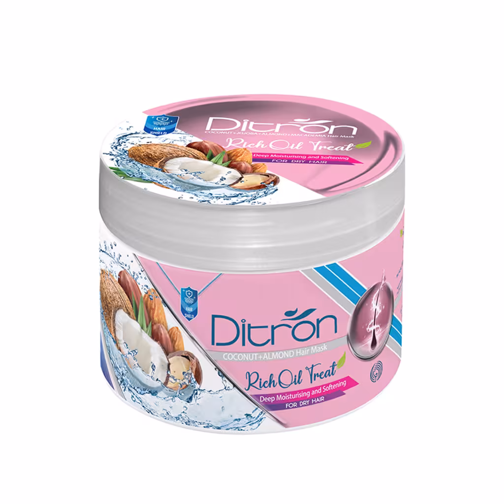 ماسک مو دیترون مدل COCONUT ALMOND حجم 400 میلی لیتر