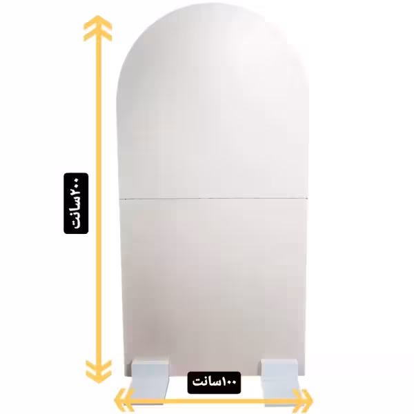 استند هلالی چوبی ساده