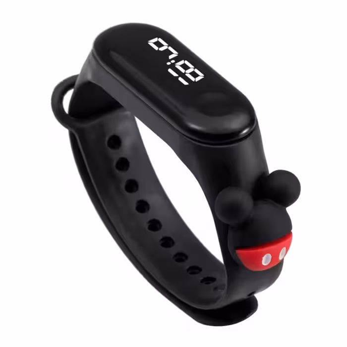 ساعت دکهه لمسی نور سفید