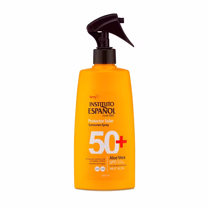 اسپری ضد آفتاب آلوئه‌ورا اسپانول Instituto Espanol با SPF50 حجم 300 میل