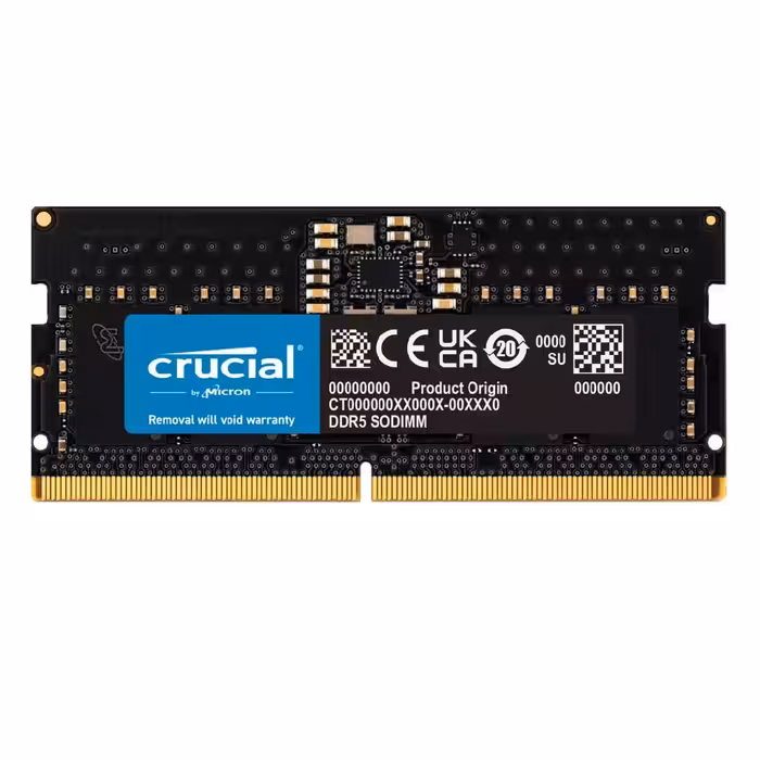 رم لپ تاپ DDR5 تک کاناله 5600 مگاهرتز Crucial ظرفیت 16 گیگابایت