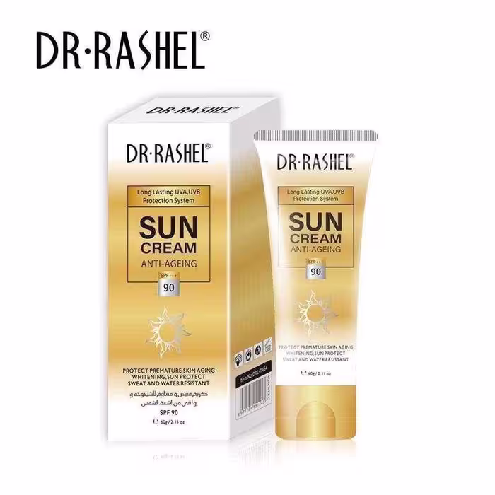 کرم ضد آفتاب و ضد پیری SPF90 دکتر راشل با حجم 60 گرم