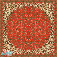 رومیزی ترمه مربع طرح مهتاب