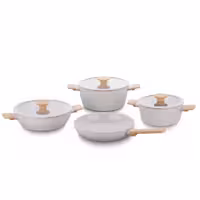 سرویس قابلمه 7 پارچه سرامیکی کرکماز مدل سراویتا A2793 ا Korkmaz Seravita 7-Piece Cookware Set A2793