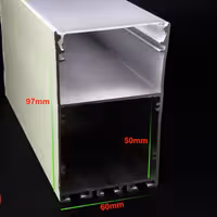 پروفیل لاین نوری کد B20 مشکی و سفید  چراغ خطی لاینر.(ارسال با باربری و هزینه ارسال بصورت پس کرایه میباشد)