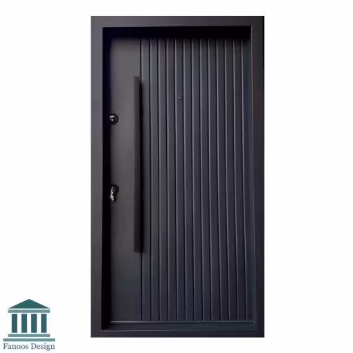 درب ضد سرقت مدرن طرح شیار‌دار عمودی کد 1215