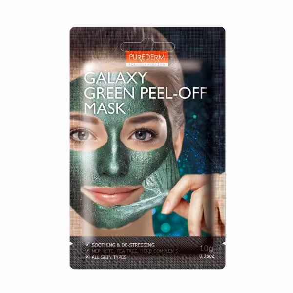 ماسک صورت پیوردرم سری Galaxy مدل GREEN PEEL-OFF