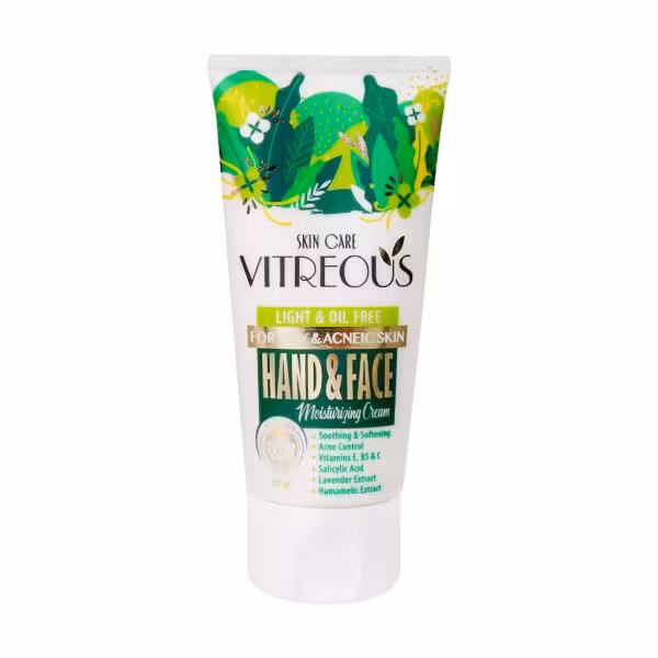 کرم مرطوب کننده تیوبی دست و صورت پوست چرب ویتروس 50 گرم