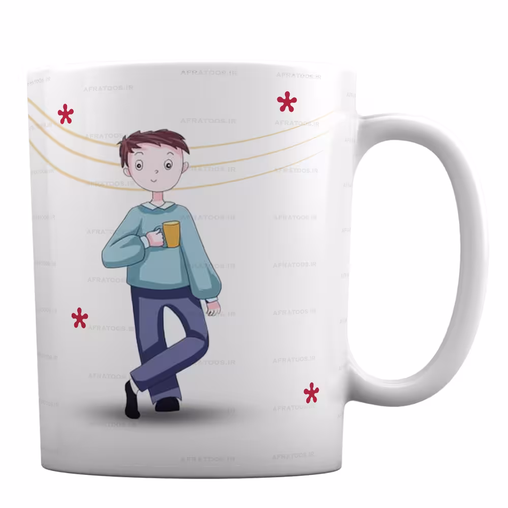 ماگ سرامیکی با طرح لیوان شخصی کد 28