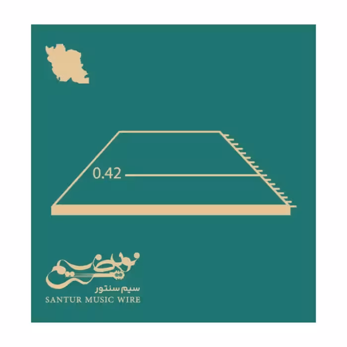 سیم سنتور گره خورده قرمز ۰۴۲ نوین سیم