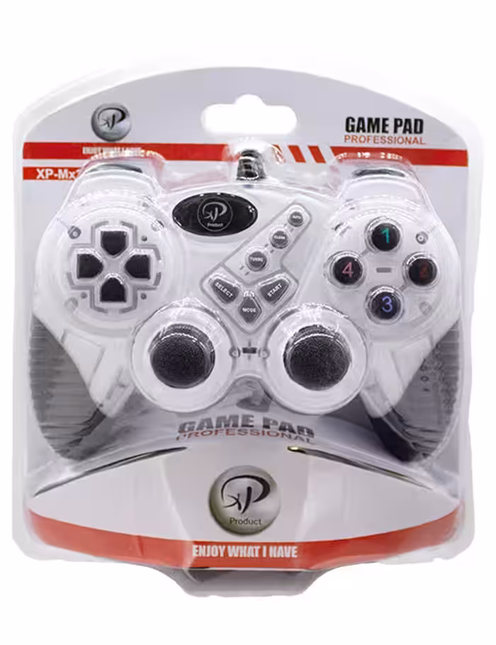 دسته بازی سیمی شوک‌دار Product مدل XP-MX214N سفید