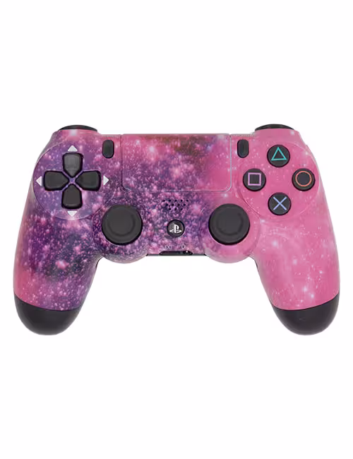 دسته طرح‌دار PS4 کهکشان صورتی