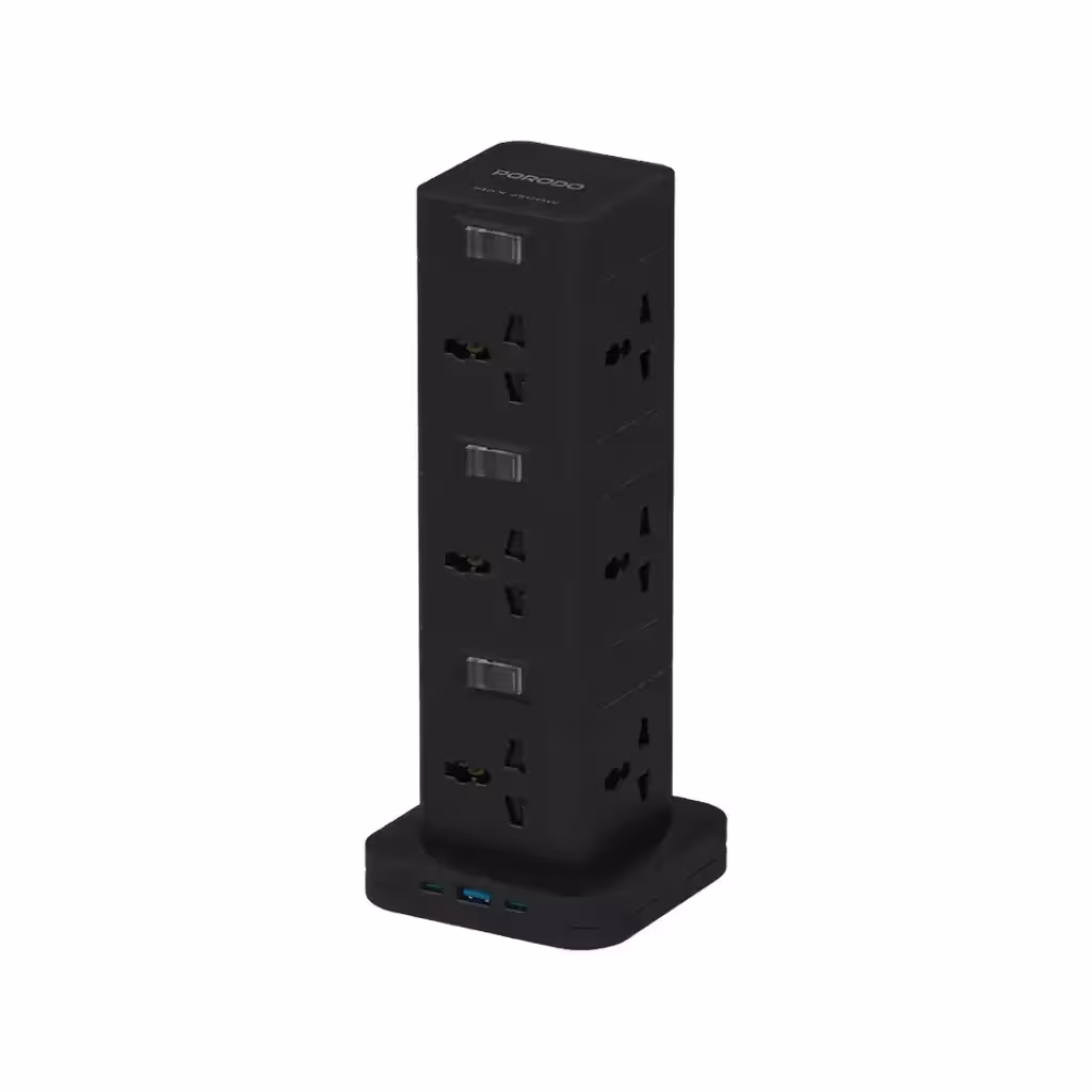چندراهی برق خانه پرودو مدل Porodo 12 AC Power FWC042