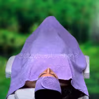 ست حوله هدبند پاکسازی بنفش