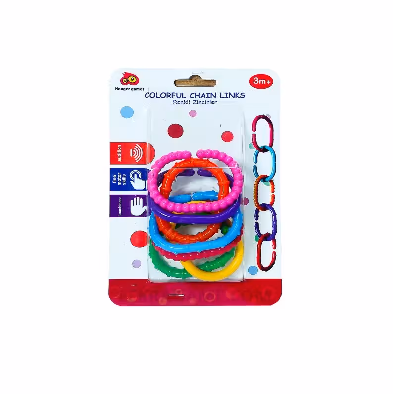 اسباب بازی زنجیر رنگارنگ کودک هوگر
