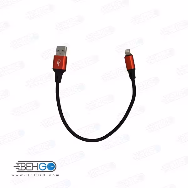 فست کابل سریع لایتنینگ آیفون کنفی کوتاه مناسب پاوربانک Original lightening power bank cable lightening cable